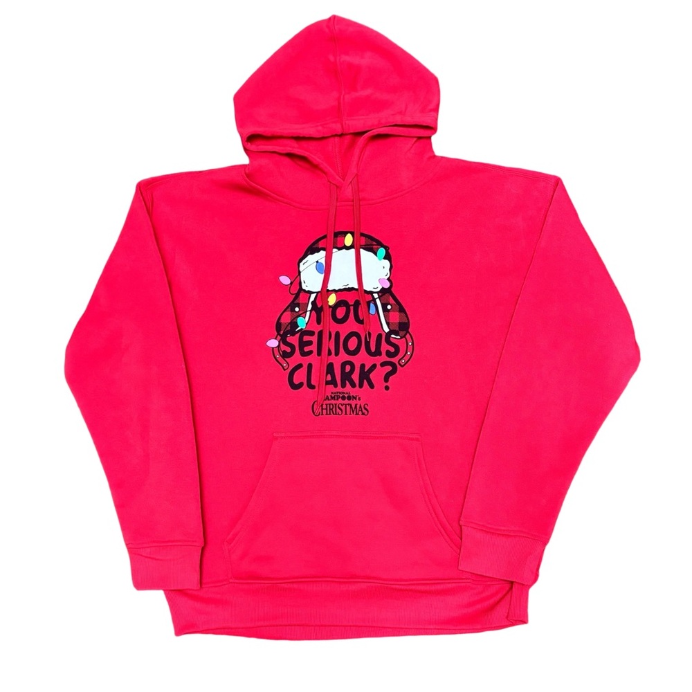 National Lampoon Christmas “You Serious Clark?” Red Graphic Hoodie XL